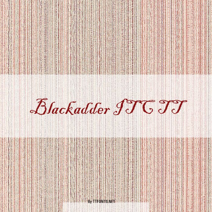 Blackadder ITC TT example